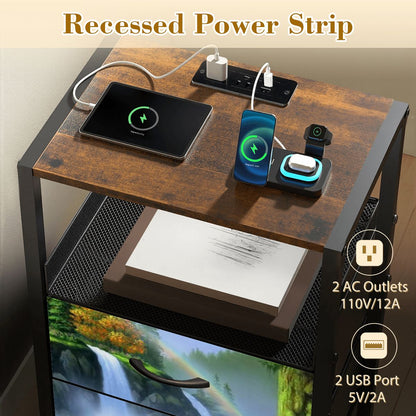 2Drawer Bedside Table