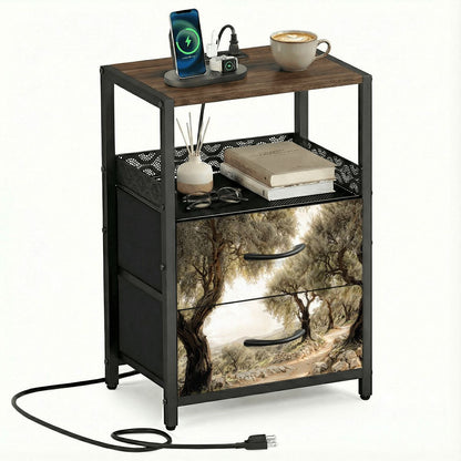 2Drawer Bedside Table 98