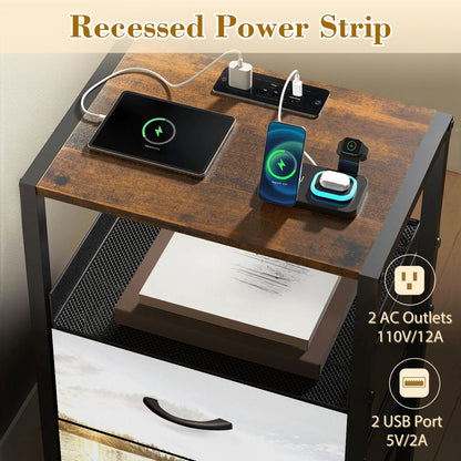 2Drawer Bedside Table 93