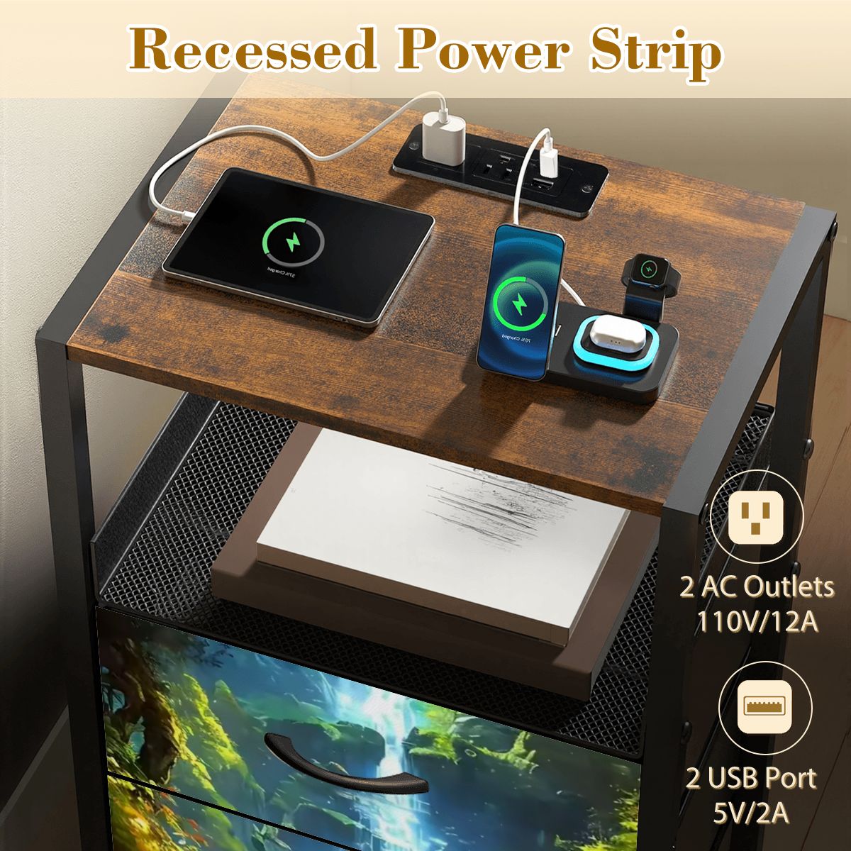 2Drawer Bedside Table 18