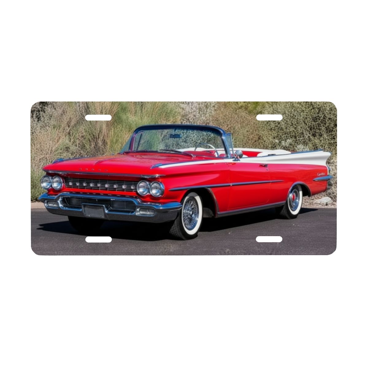 Aluminum License Plate 1959 Oldsmobile 98 Convertible