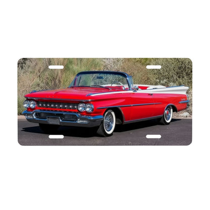 Aluminum License Plate 1959 Oldsmobile 98 Convertible