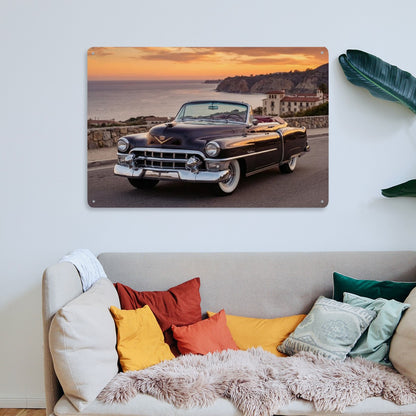 Rectangular Tin Sign Metal Sign Decor 1953 Cadillac Series 62 Convertible