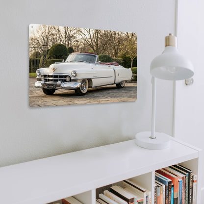 Rectangular Tin Sign Metal Sign Decor 1952 Cadillac Series 62 Convertible