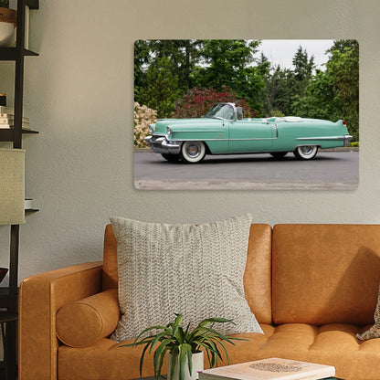 Rectangular Tin Sign Metal Sign Decor 1956 Cadillac Series 62 Convertible