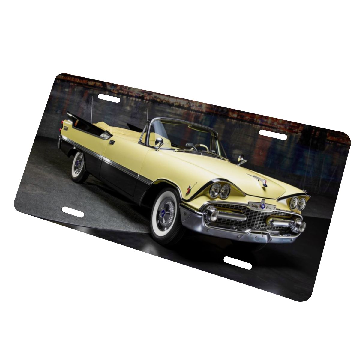 Aluminum License Plate 1957 Dodge Custom Royal Lancer D500 Convertible