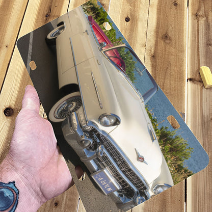 Aluminum License Plate 1956 Cadillac Eldorado Biarritz  Cabriolet