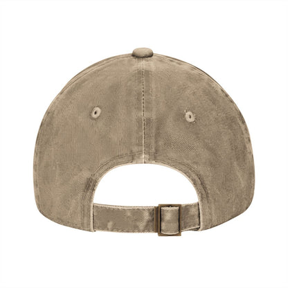 Unisex Washed Denim Baseball Cap BORN TO RIDE