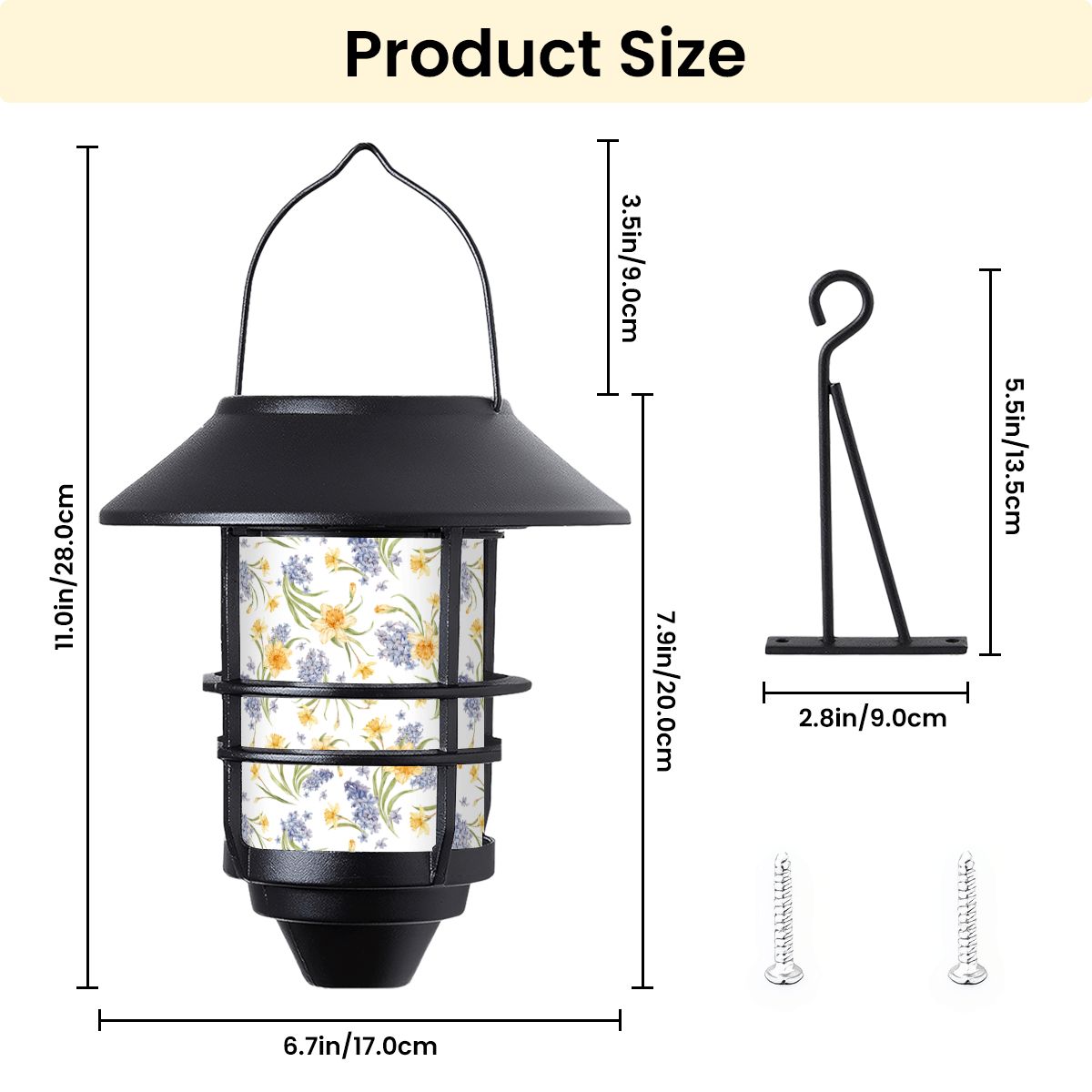 Hanging Solar Lights 2pcs