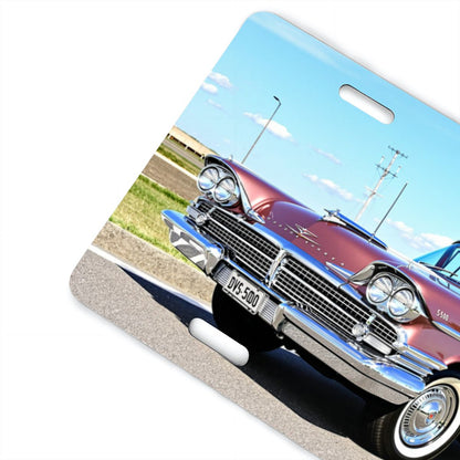Aluminum License Plate 1958 Dodge Custom Royal Lancer Super D500 Convertible