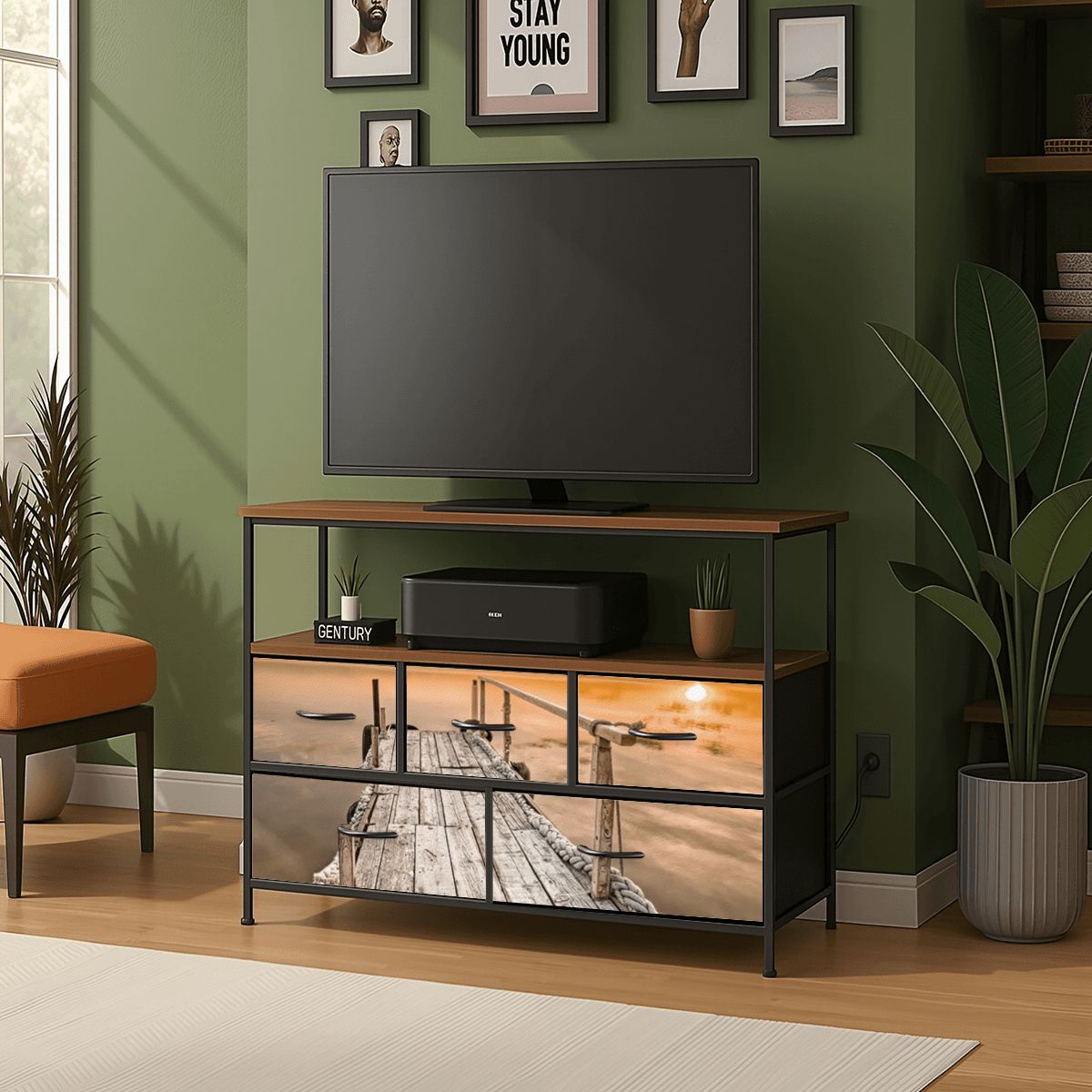 5Drawer TV Stand Dresser