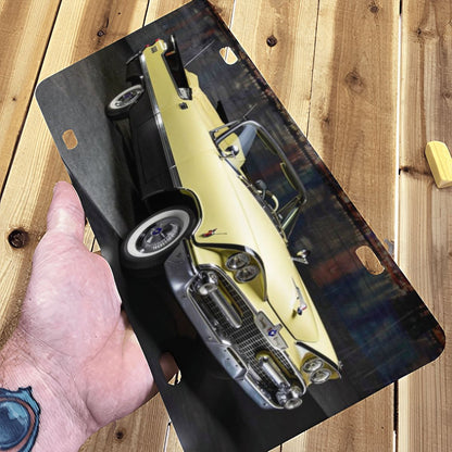 Aluminum License Plate 1957 Dodge Custom Royal Lancer D500 Convertible