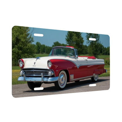 Aluminum License Plate 1955 Ford Fairlane Convertible
