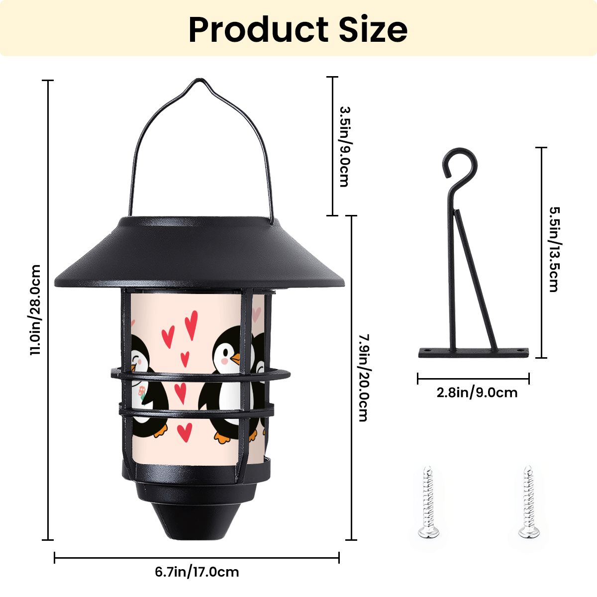 Hanging Solar Lights 2pcs