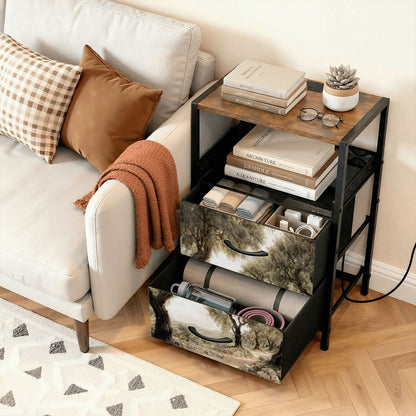 2Drawer Bedside Table 98