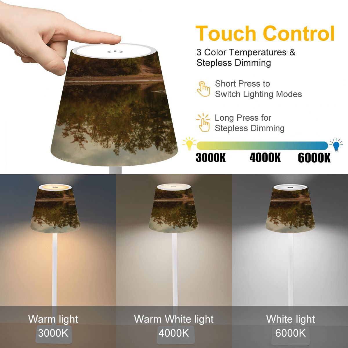 LED Cordless Table Lamp  Magic of the Season