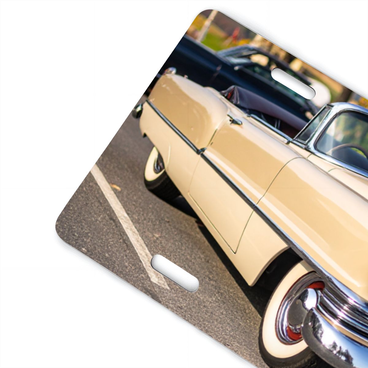 Aluminum License Plate 1954 Cadillac Series 62 Convertible tvåfärgad