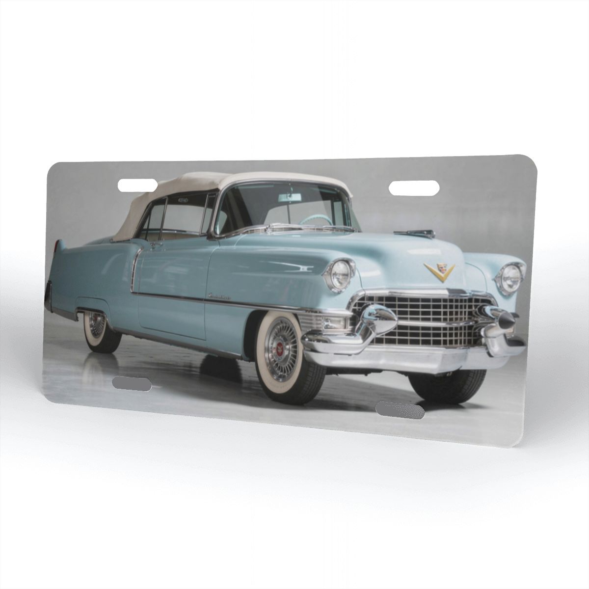 Aluminum License Plate 1955 – Cadillac Series 62 Convertible