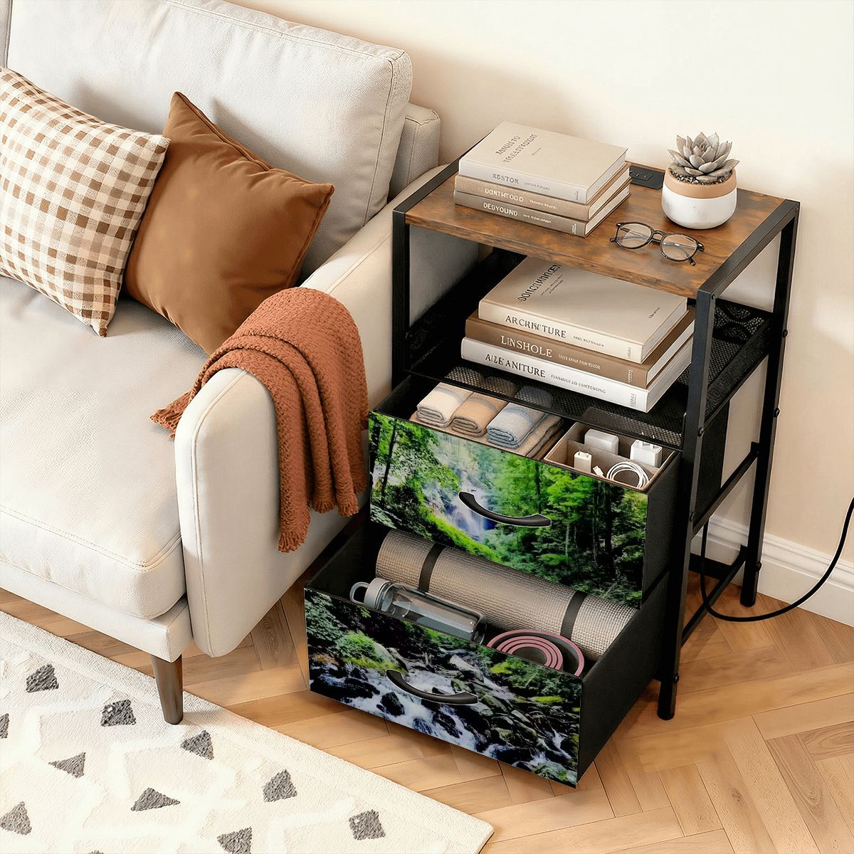 2Drawer Bedside Table 22