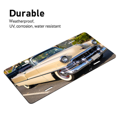 Aluminum License Plate 1954 Cadillac Series 62 Convertible tvåfärgad
