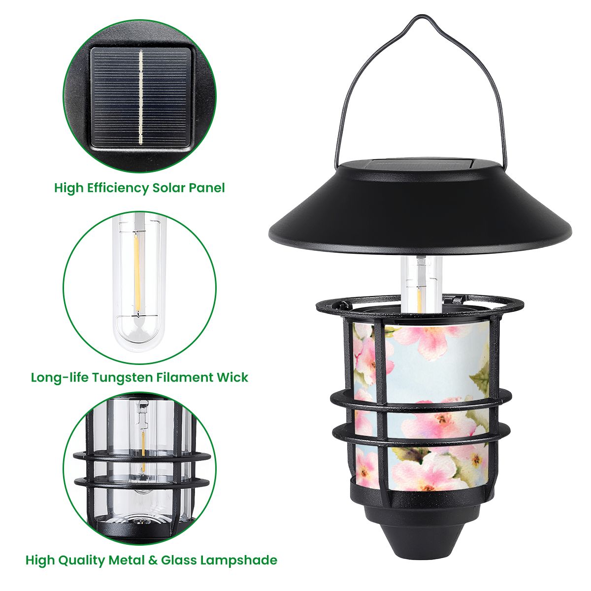 Hanging Solar Lights 2pcs