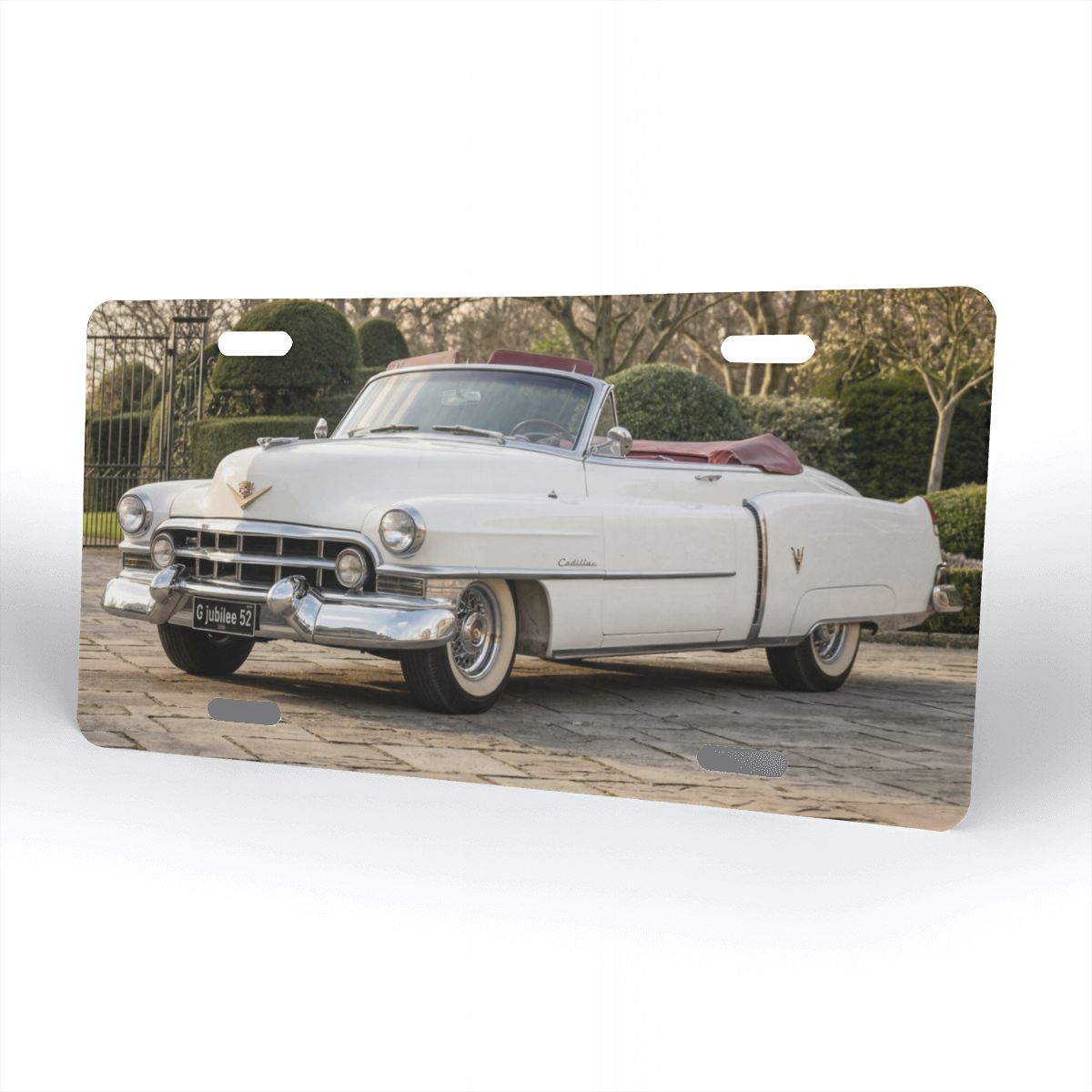 Aluminum License Plate 1952 Cadillac Series 62 Convertible