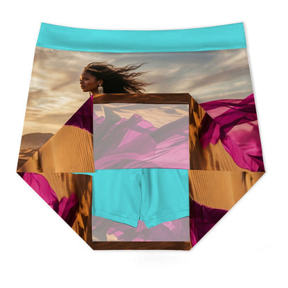 ALine Skort With Pocket Magenta Turkosblå