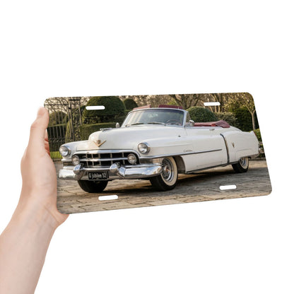 Aluminum License Plate 1952 Cadillac Series 62 Convertible