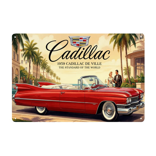 Rectangular Tin Sign Metal Sign Decor