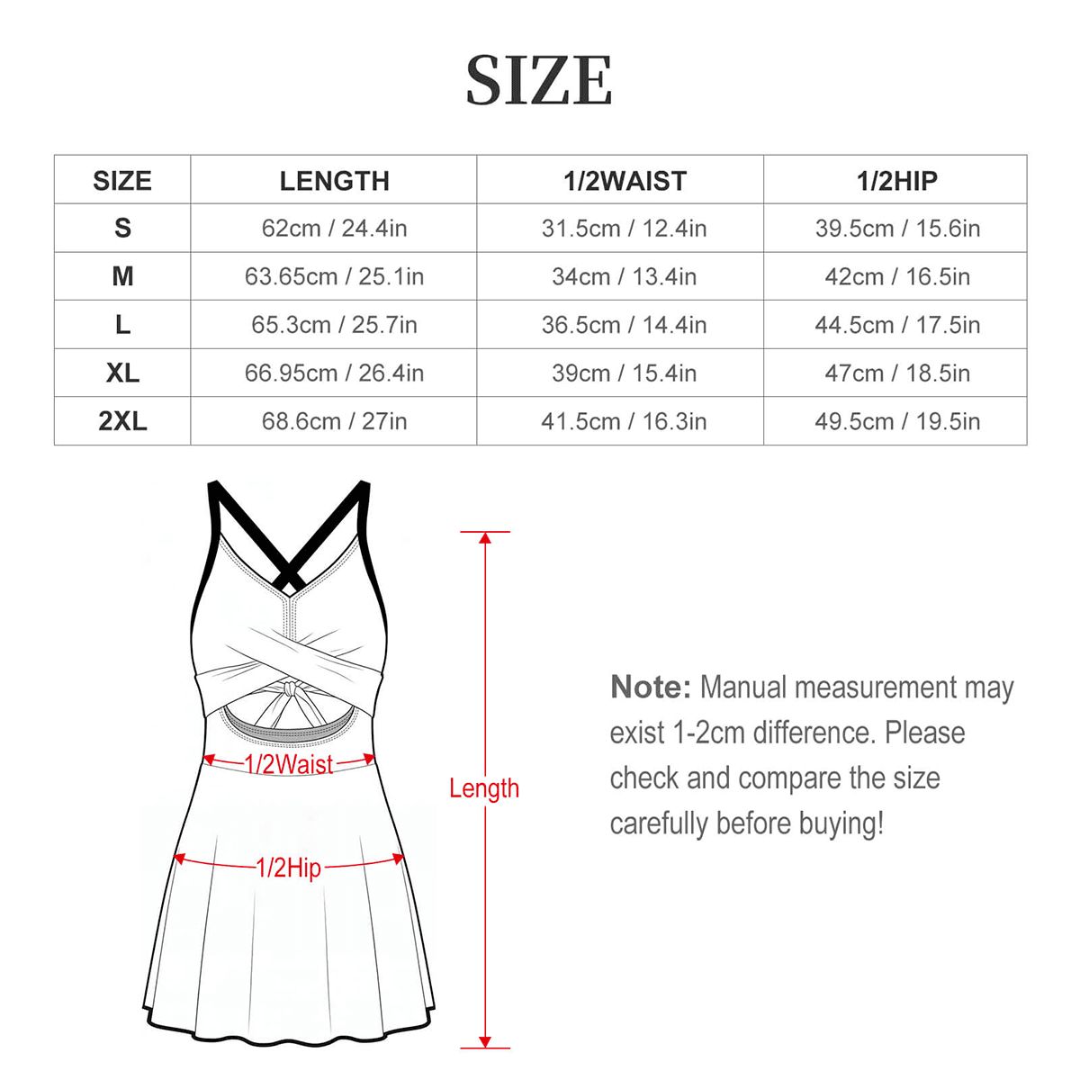Cutout Swim Dress Tummy Control Swimsuit