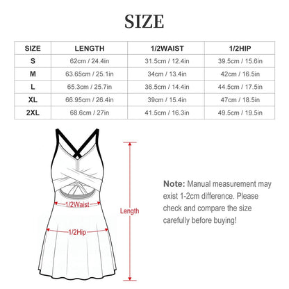 Cutout Swim Dress Tummy Control Swimsuit