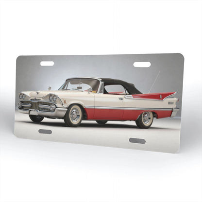 Aluminum License Plate 1959 Dodge Custom Royal Convertible
