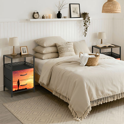 2Drawer Bedside Table 25