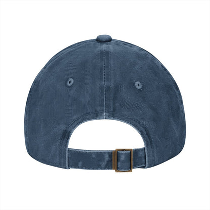 Unisex Washed Denim Baseball Cap BORN TO RIDE