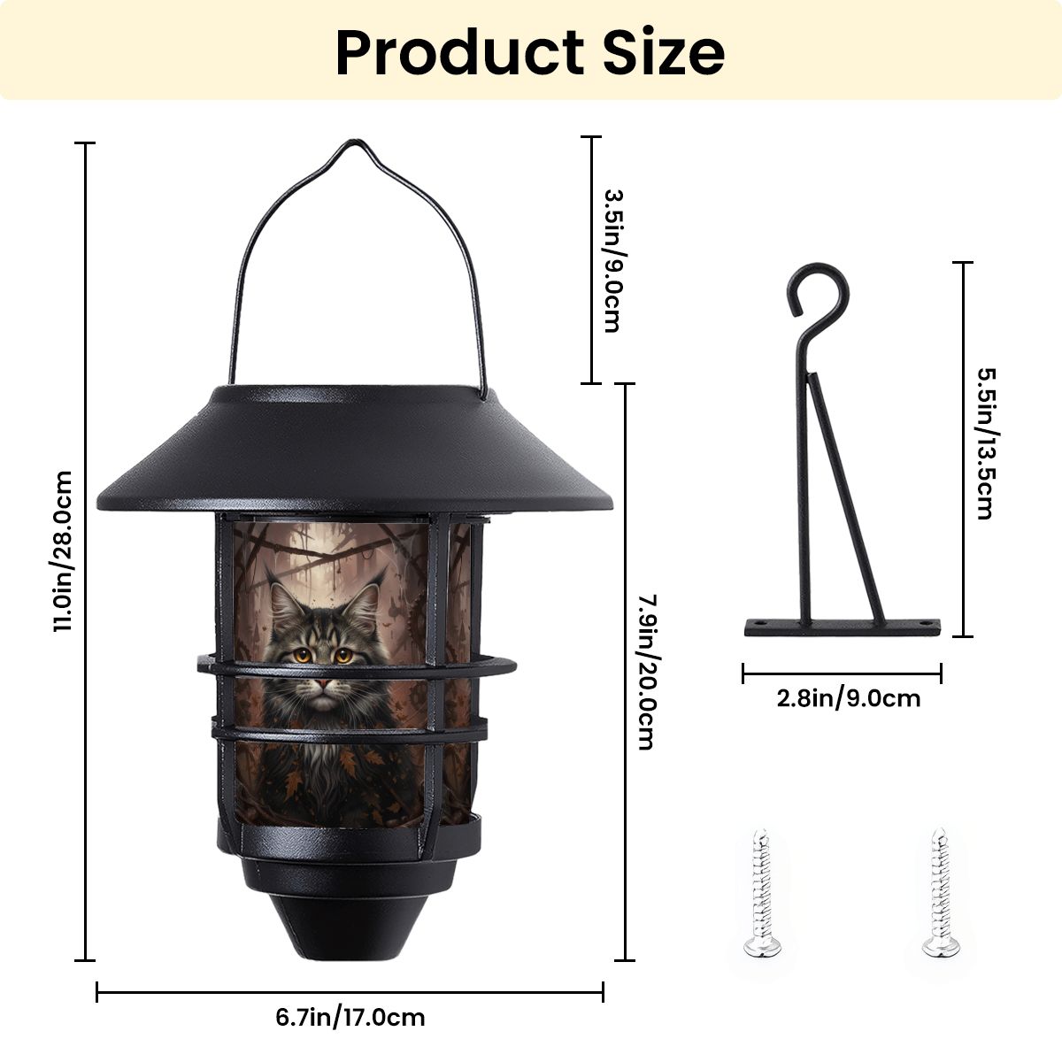 Hanging Solar Lights 2pcs