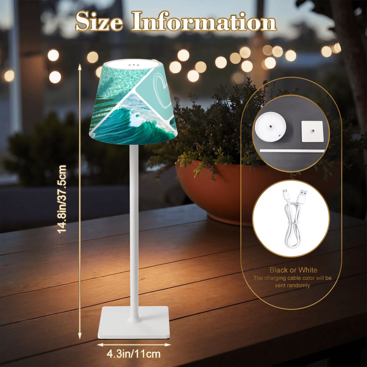 LED Cordless Table Lamp Holiday