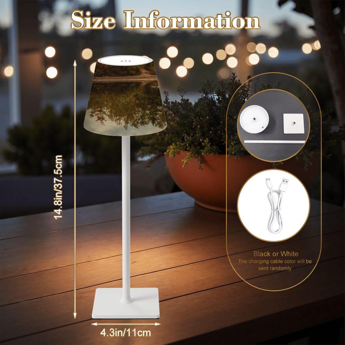 LED Cordless Table Lamp  Magic of the Season