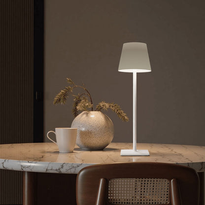 LED Cordless Table Lamp Silvergray