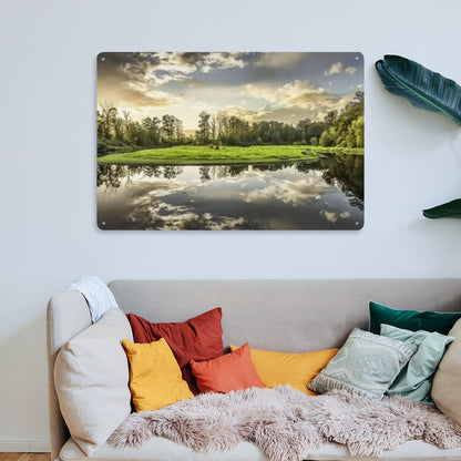 Rectangular Tin Sign Metal Sign Decor
