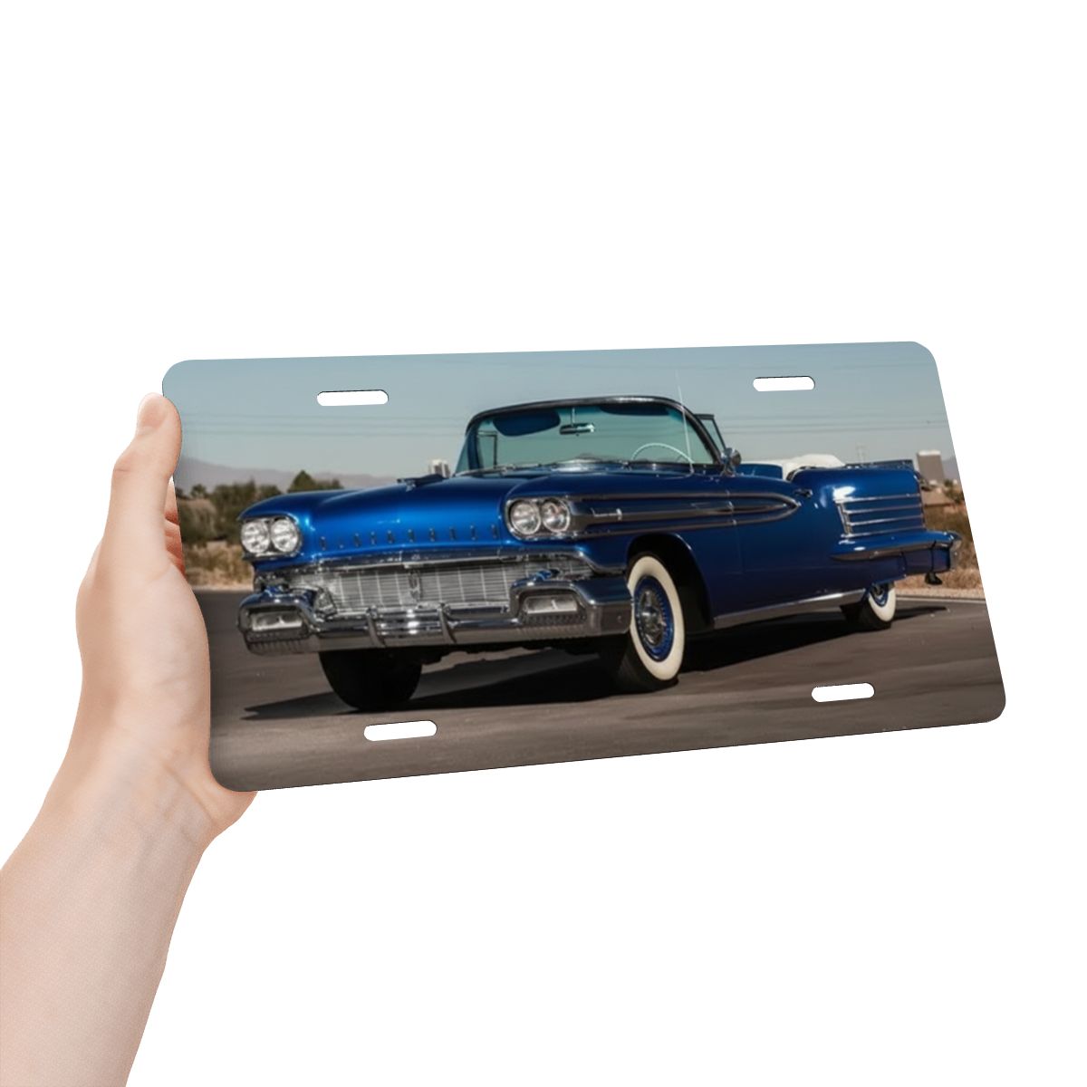 Aluminum License Plate 1958 Oldsmobile Dynamic 88 Convertible