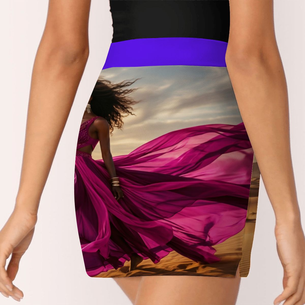 ALine Skort With Pocket Magenta Violett