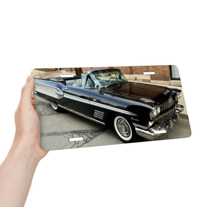Aluminum License Plate 1958 Pontiac Bonneville Convertible