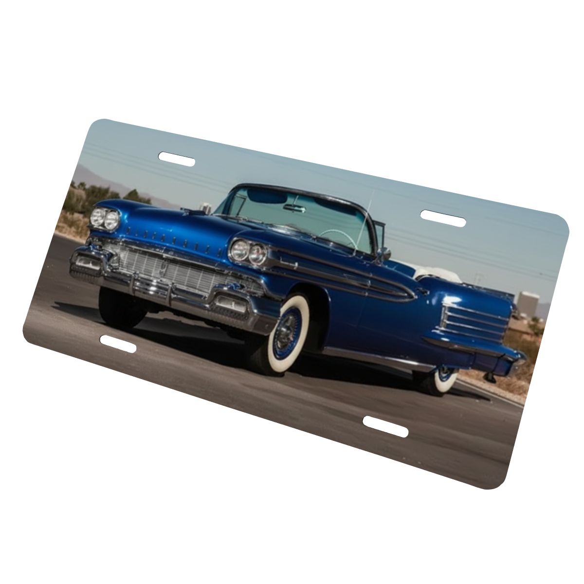Aluminum License Plate 1958 Oldsmobile Dynamic 88 Convertible