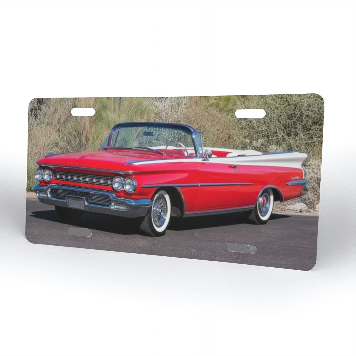 Aluminum License Plate 1959 Oldsmobile 98 Convertible