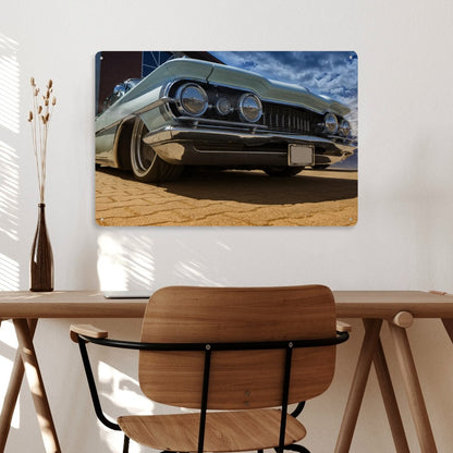 Rectangular Tin Sign Metal Sign Decor