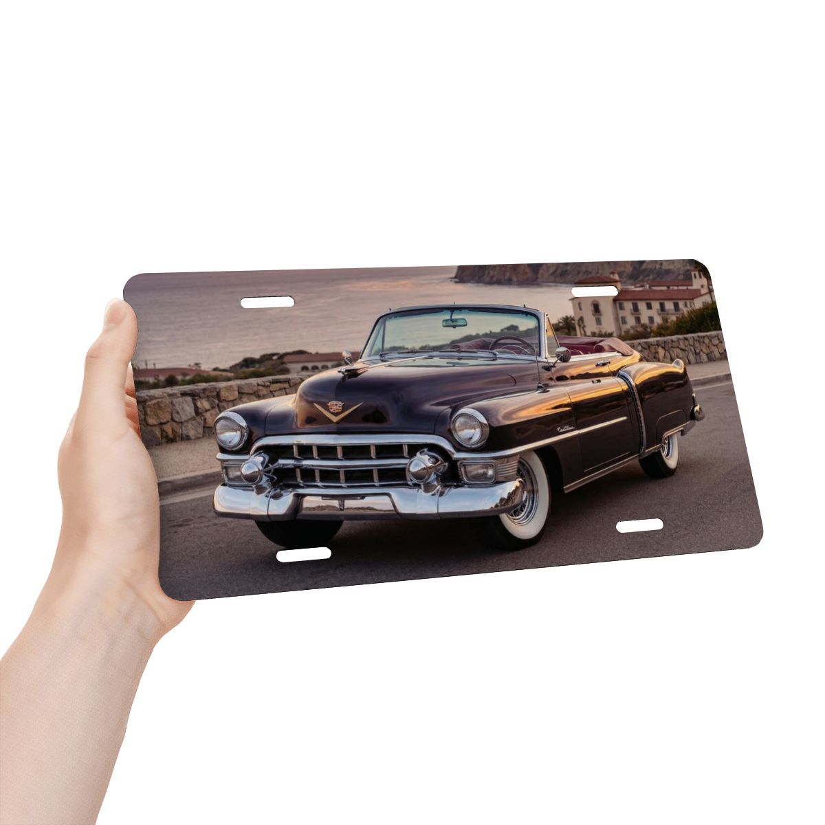 Aluminum License Plate 1953 Cadillac Series 62 Convertible