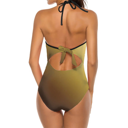 Halter One Piece Swimsuit Women