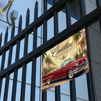 Metal Signs Outdoor 1958 Cadillac De Ville
