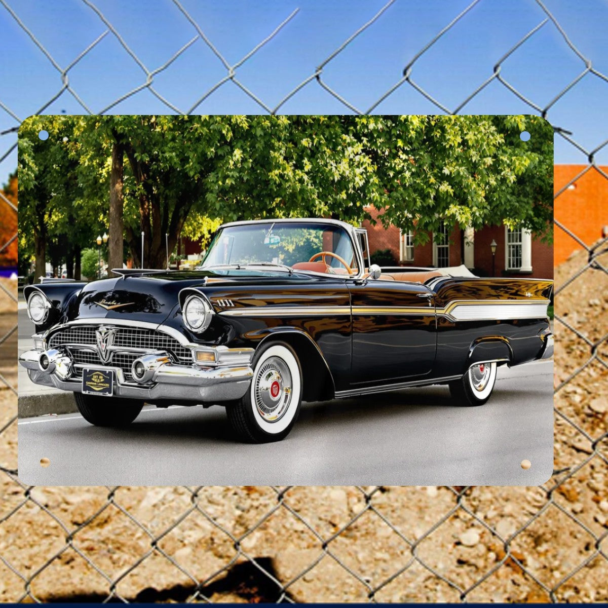 Metal Signs Outdoor 1957 Dodge Custom Royal Lancer Convertible