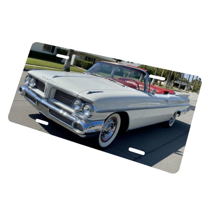 Aluminum License Plate 1959 Pontiac Bonneville Convertible